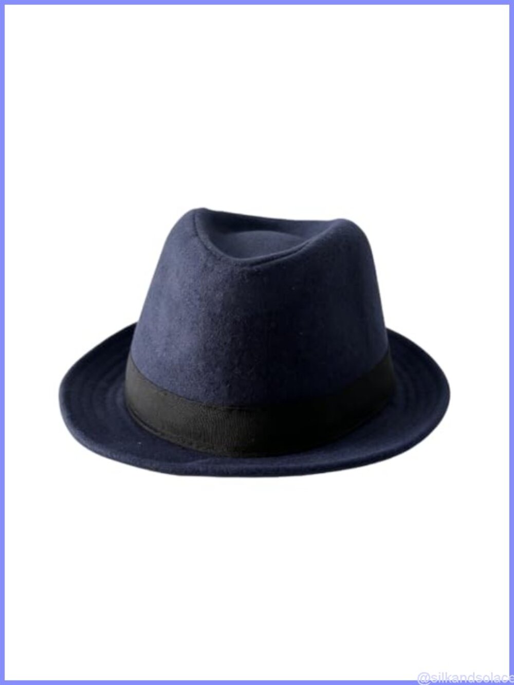 Structured Felt Fedora Hat Short Brim Trilby Band Breathable